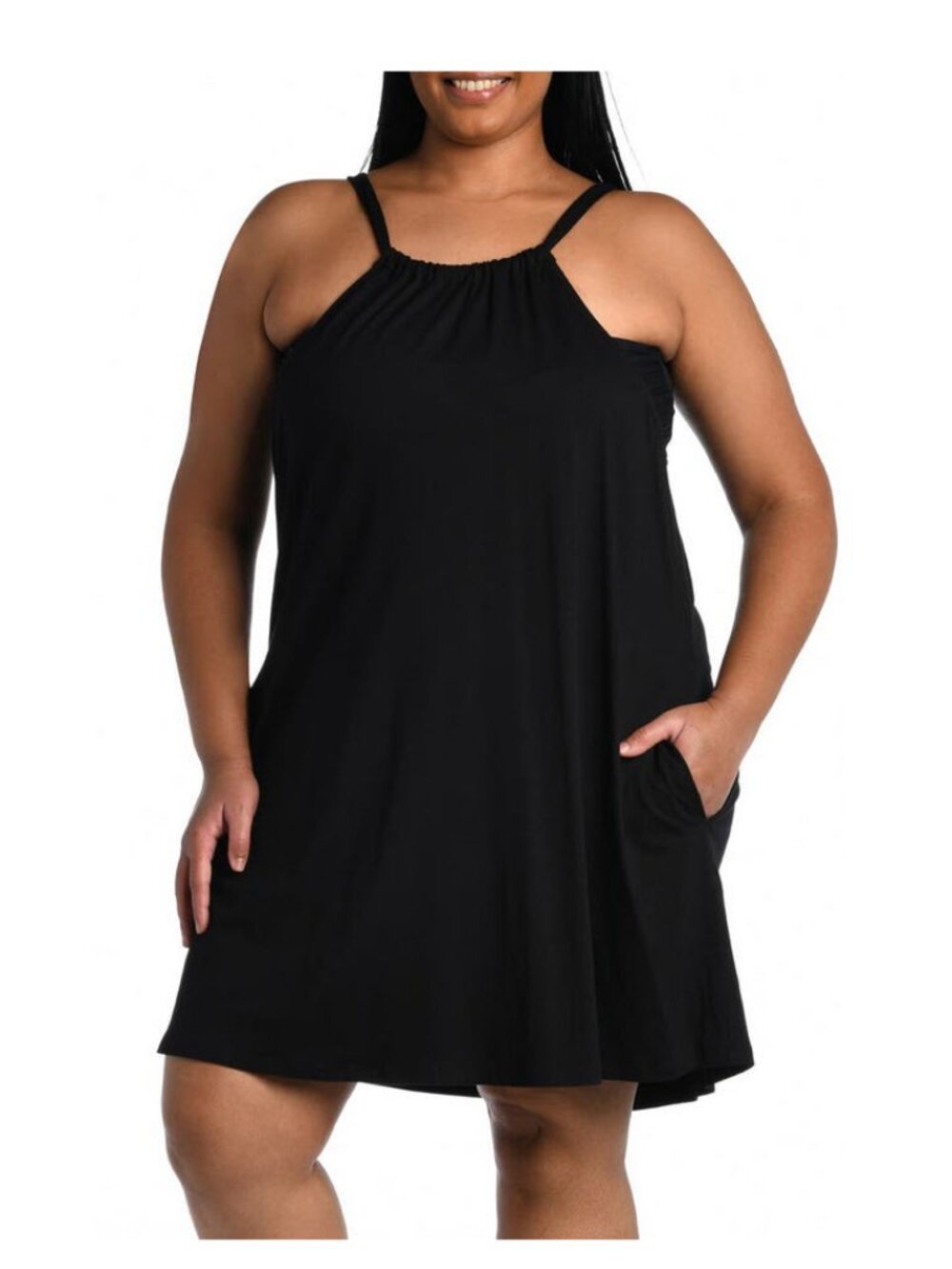 La Blanca Halter Neck Cover-Up Dress Sz 1X